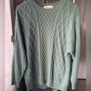 🌟 SOLD 🌟 Bluenotes Cable Stitch Crew Neck Pullover Sweater